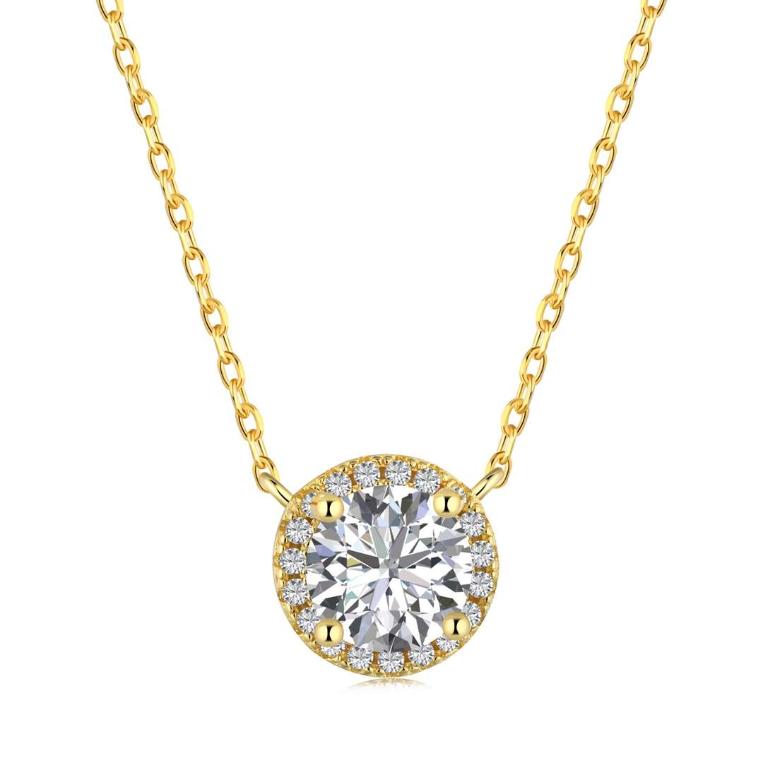 [Vivid Aurora]Luxurious Round Cut Necklace