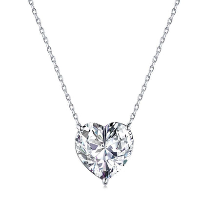 [Vivid Aurora]6.0 carat Radiant Heart Shape Necklace