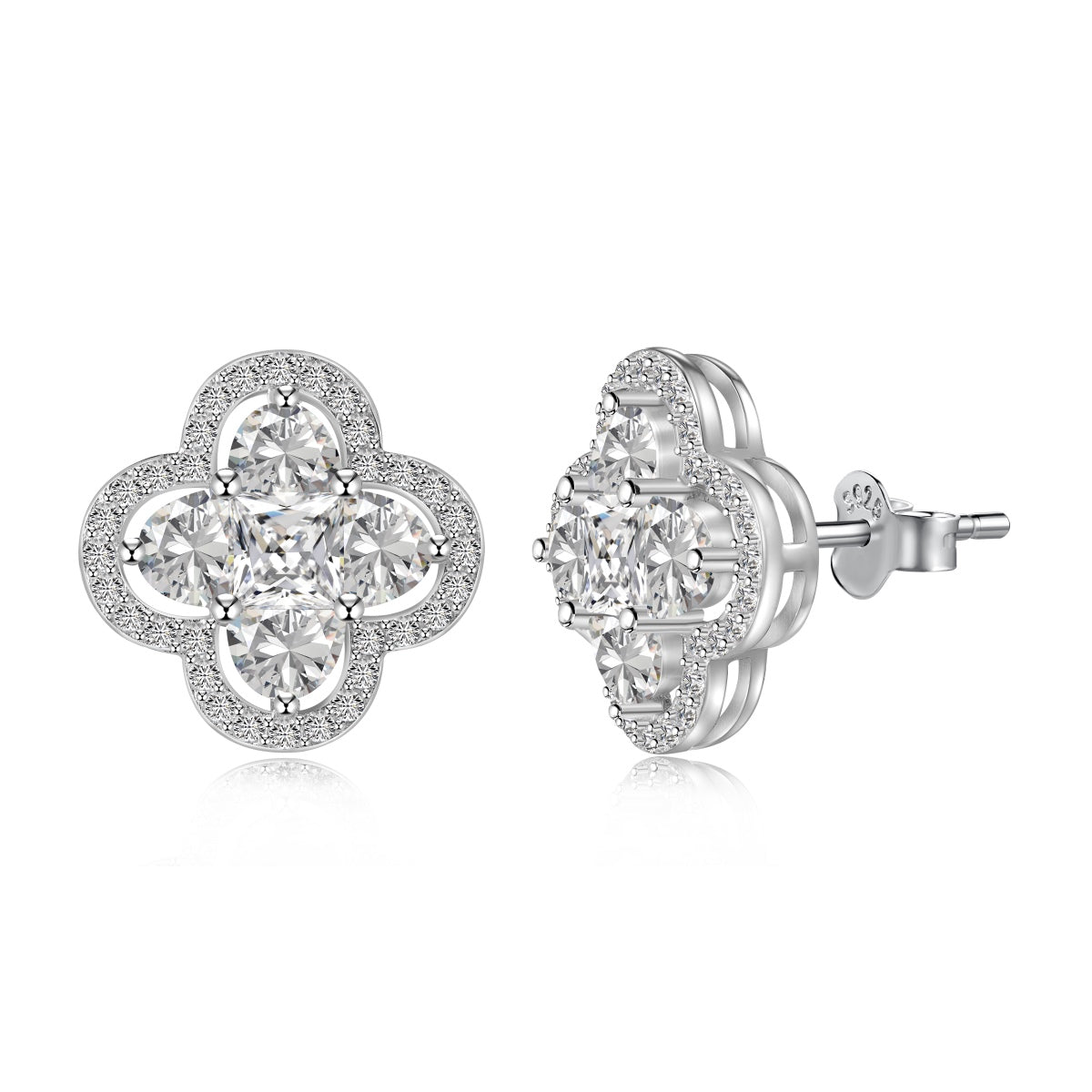 [Vivid Aurora]Lucky Four-Leaf Clover Exquisite Earrings