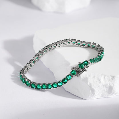 [Vivid Aurora]Radiant Colorful Round Cut Party Bracelet